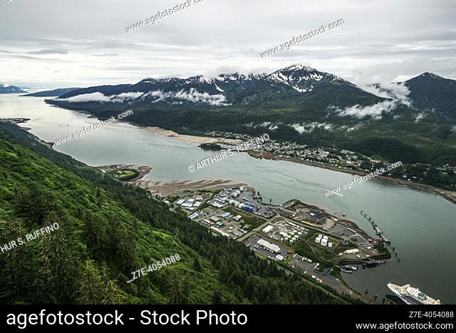 View of Juneau from Mt. Roberts. Juneau, Alaska, United States of America
