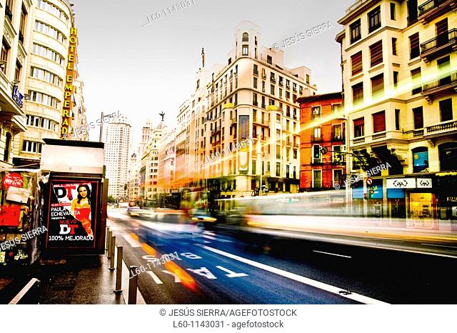 Gran Via Madrid Spain