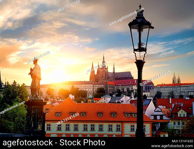 View of Prague Castle from the Charles Bridge
