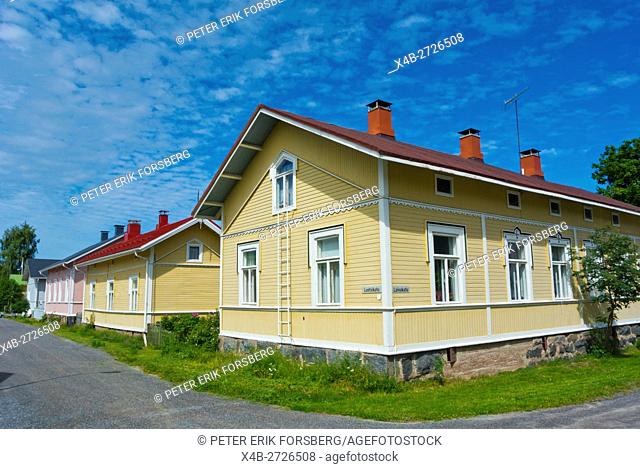 Reposaari, island with wooden houses, Pori, western Finland