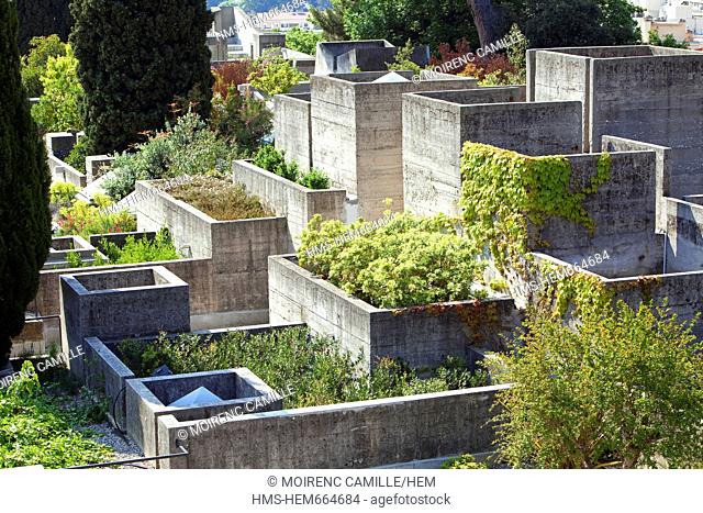 France, Alpes Maritimes, Nice, Saint Bartholomew hill, Villa Arson, Centre National d'Art Contemporain, which opened in 1972, architect Michel Marot