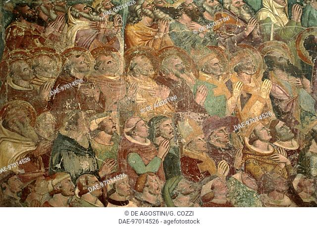 The Last Judgment, 1336-1341, fresco by Buonamico Buffalmacco, Monumental Cemetery of Pisa (UNESCO World Heritage List, 1987), Tuscany, Italy, 14th century