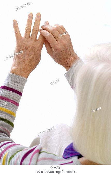 ELDERLY PERS. WITH PAINFUL HAND Model