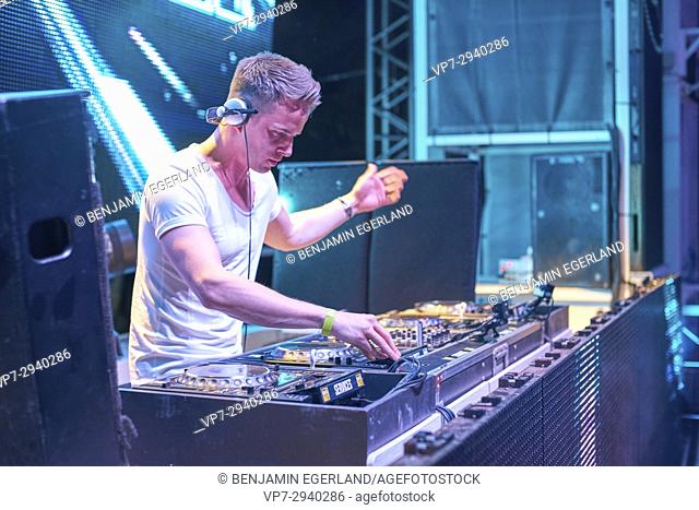 DJ Dannic at music festival Starbeach in Hersonissos, Crete, Greece, on 24. July 2017