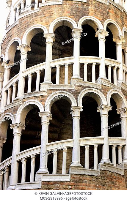 Venice Italy spiral staircase Scala Contarini del Bovolo