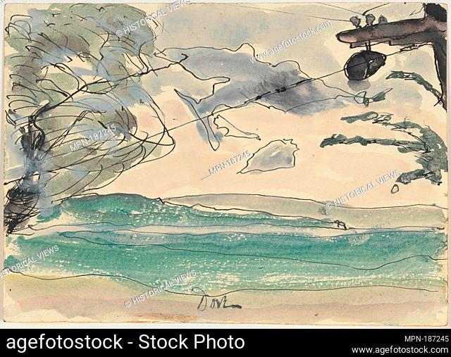 Seneca Lake. Artist: Arthur Dove (American, Canandaigua, New York 1880-1946 Huntington, New York); Date: 1935; Medium: Watercolor, gouache