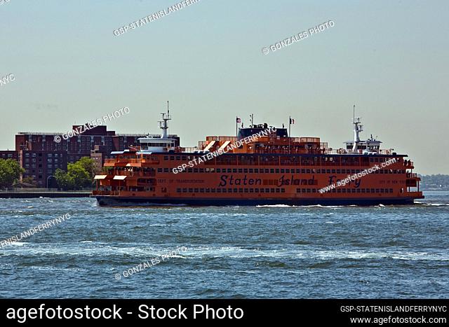 Staten Island Ferry is a passenger ferry which is running between the boroughs of Manhattan and Staten Island, New York