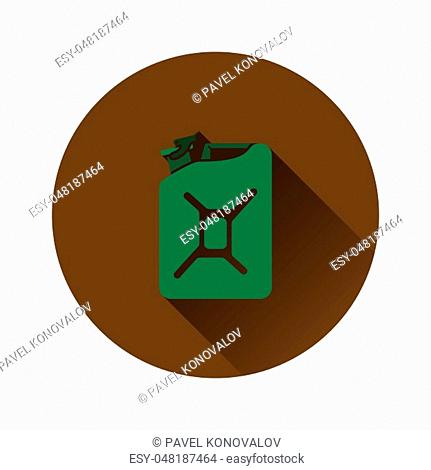 Fuel canister icon. Flat color design. Vector illustration
