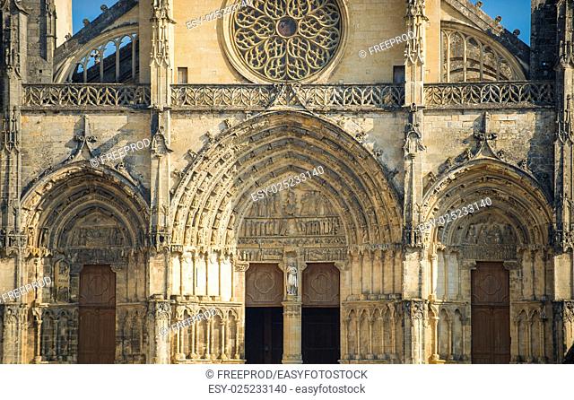France, the cathedral of Bazas in Gironde, Aquitaine