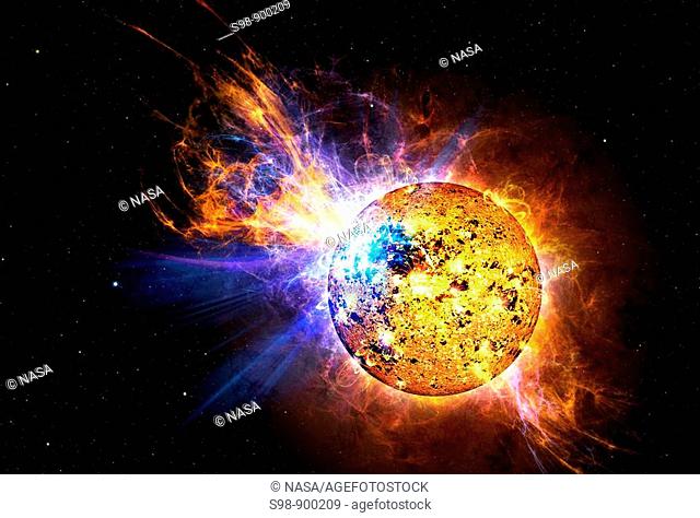 For many years scientists have known that our sun gives off powerful explosions, known as flares, that contain millions of times more energy than atomic bombs...