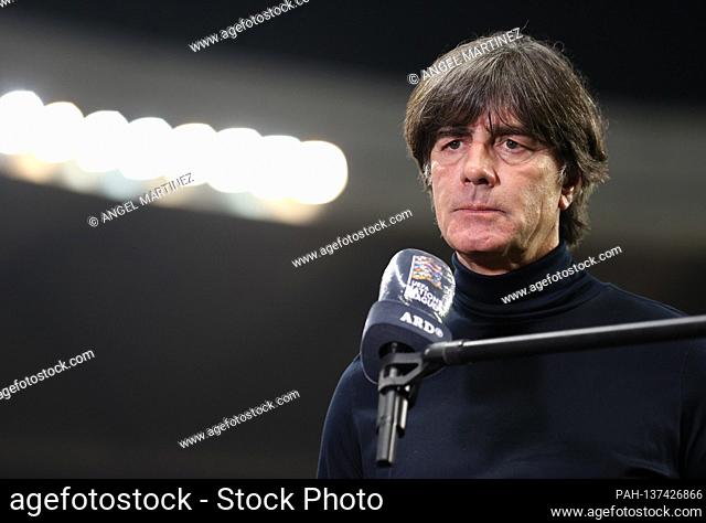 Portrait, portrait, portrait, head of federal coach Joachim Jogi Loew (Germany) during a TV interview. GES / Soccer / UEFA Nations League: Spain - Germany