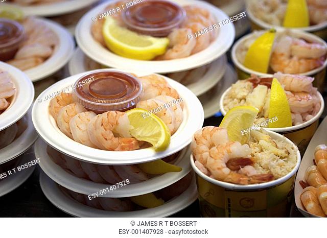 Shrimp and seafood cocktails