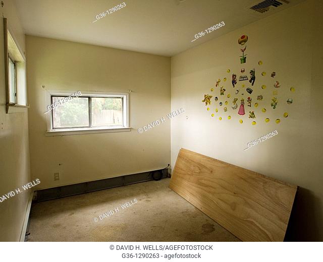 Personal property left behind by the former owners in a foreclosed home in Bay Shore, New York, United States