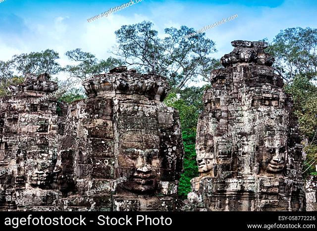 ruins of the temple Bayon, Siem Reap