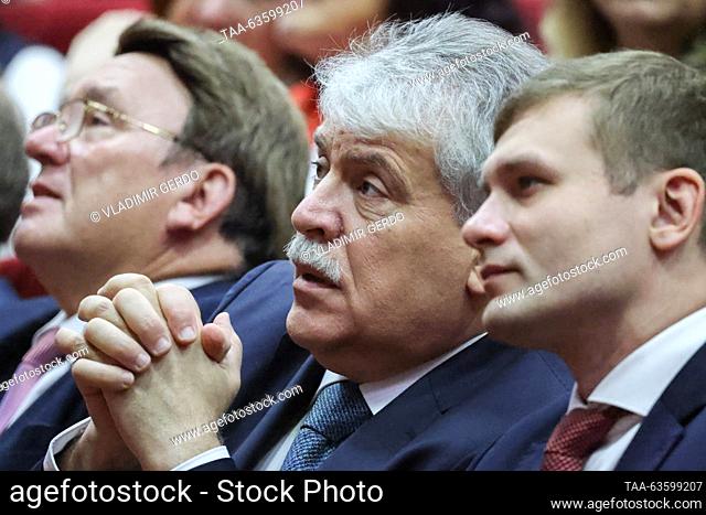 RUSSIA, MOSCOW REGION - OCTOBER 21, 2023: Pavel Grudinin (C), CEO of Sovkhoz Imeni Lenina, attends the 7th plenary meeting of the Russian Communist Party's...