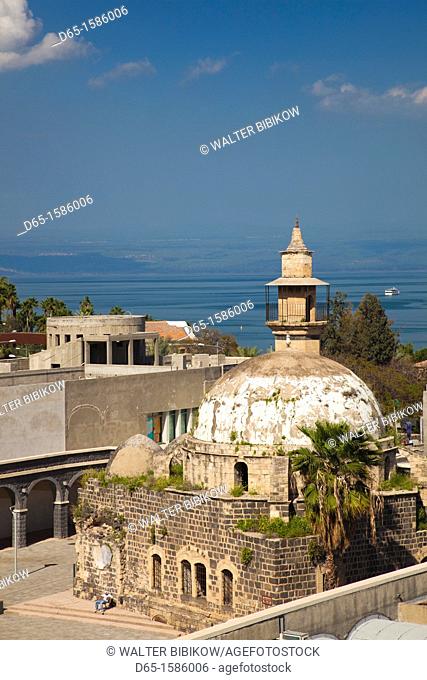 Israel, The Galilee, Tiberias, elevated view of the Al-Amari Mosque