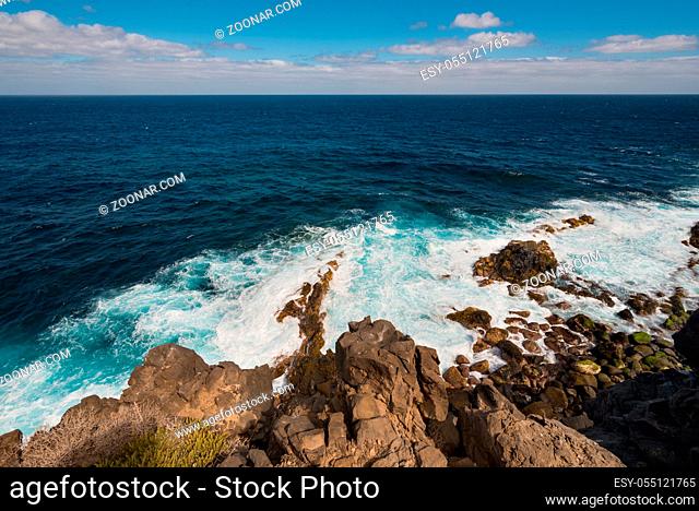 Coastline landscape in Buenavista, north of tenerife Island, Canary islands, Spain