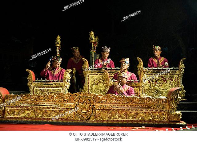 A gamelan orchestra playing, Ubud, Bali, Indonesia