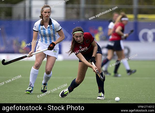 Dragons' Fleur Verboven pictured in action during the second leg between Gantoise and Dragons, in the final of the play-offs of the Belgian women's first...