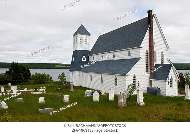 Newfoundland Canada St Aidans Anglican Church 1907 in Port Blandford off Trans Canada Highway