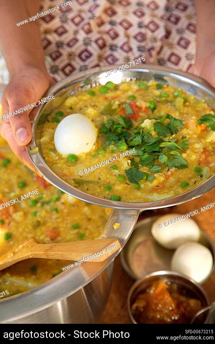 Dal, Indian Rice and Vegetable Porridge