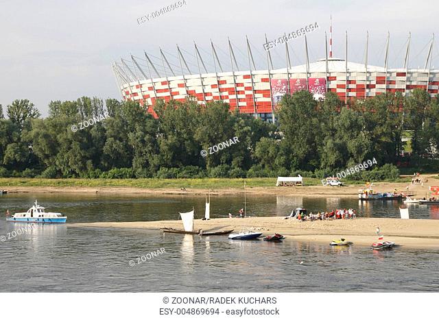 National Stadium in Warsaw. Opening day of the 2012 UEFA European Football Championship. Warsaw