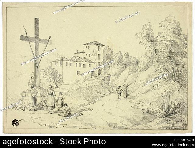 On the way from Val' Oscuro to Nice, March 8, 1842. Creator: Elizabeth Murray