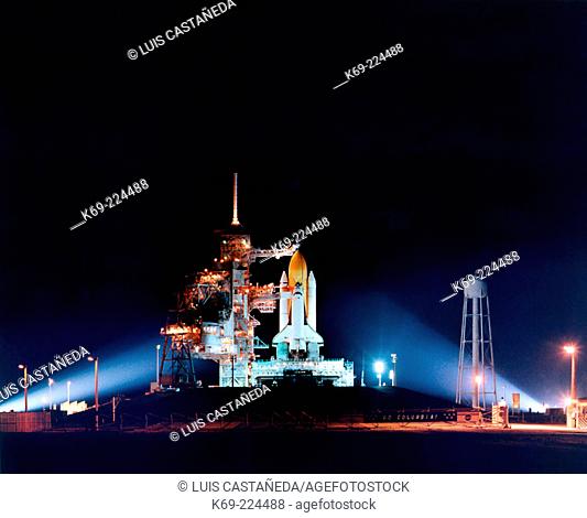 Shuttle Columbia ready for launch. NASA-K.S.C. Florida. USA