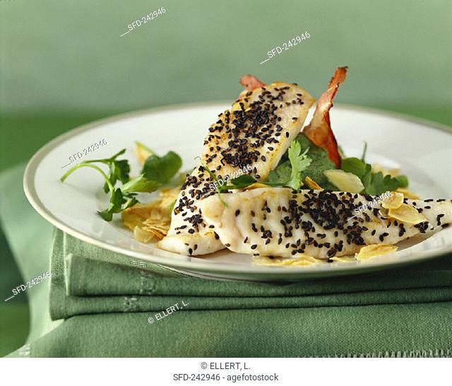 John Dory with sesame and parsley mashed potatoes