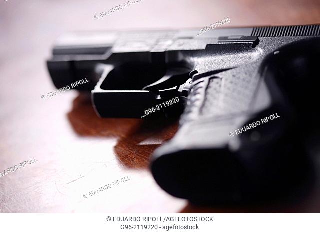 Detail of a gun