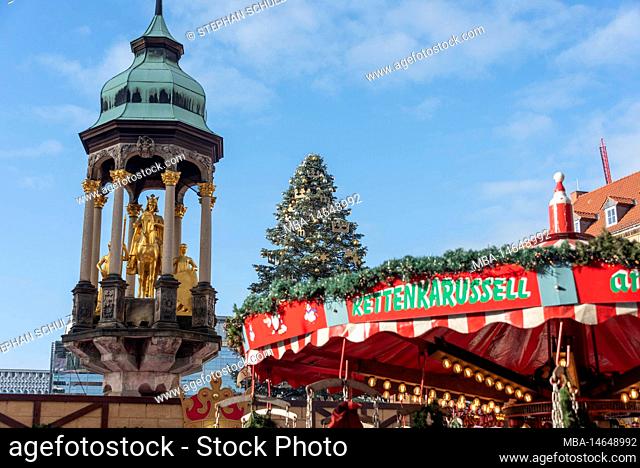 Christmas market, Magdeburg, Saxony-Anhalt, Germany
