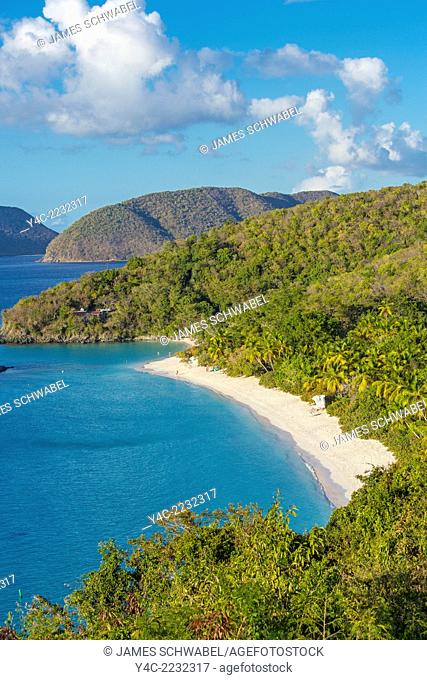 Trunk Bay and Beach on the Caribbean Island of St John in the US Virgin Islands