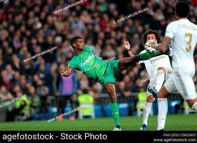 Madrid, Spain; 06/02/2020.- .Real Madrid vs Real Sociedad match football of King Cup (Copa del Rey) in quarterfinals held at the Santiago Benabeu Stadium in the...