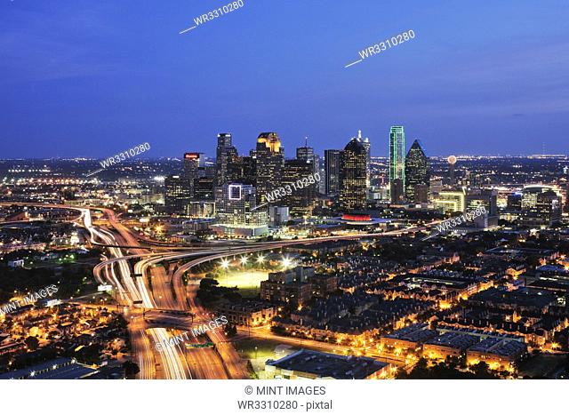 Dallas Skyline at Night
