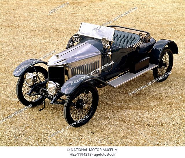 A 1913 Vauxhall Prince Henry. This car was purchased new in the Isle of Wight and laid up in 1923, having covered only 15, 000 miles