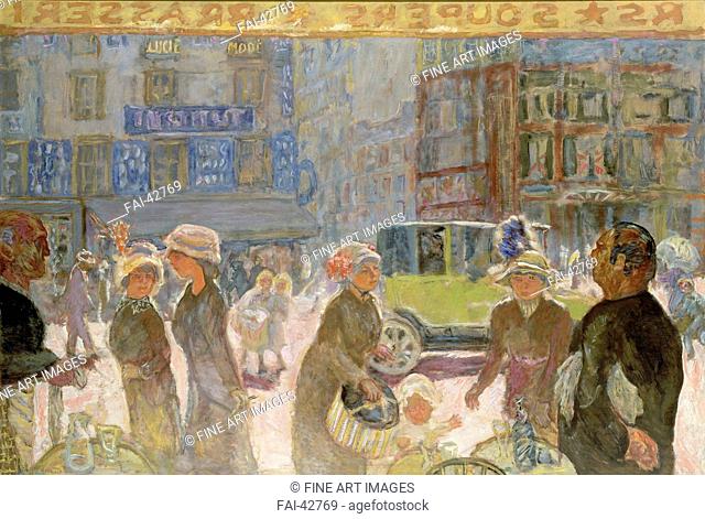 Place Clichy by Bonnard, Pierre (1867-1947)/Oil on canvas/Nabis/1912/Russia/Musée national d'art moderne, Centre Georges Pompidou, Paris/138x203/Landscape