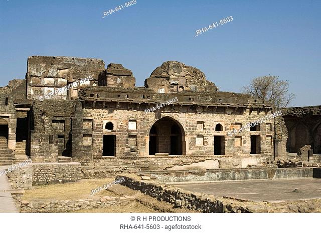 Champa Baoli in the Royal Enclave, Mandu, Madhya Pradesh state, India, Asia