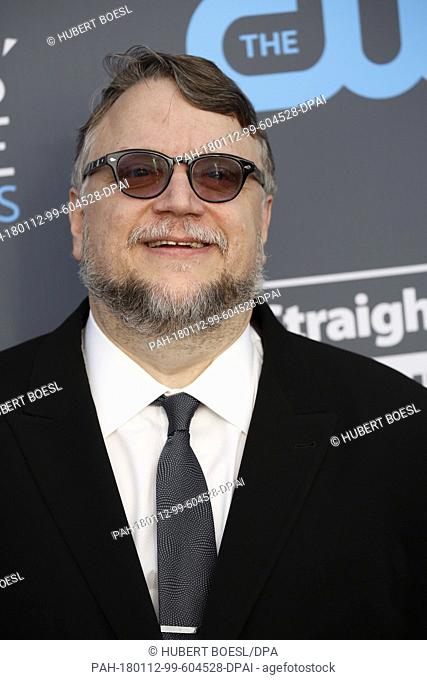 Guillermo Del Toro attends the 23rd Annual Critics' Choice Awards at Barker Hangar in Santa Monica, Los Angeles, USA, on 11 January 2018