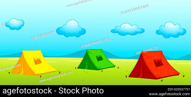 3 tents