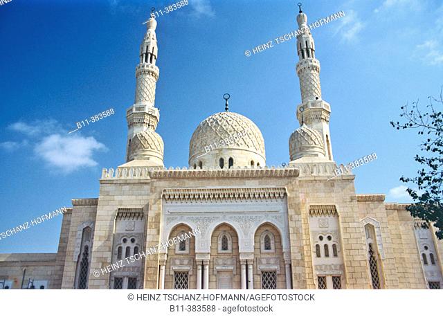 Emirat, Stadt Dubai, Stadtteil Jumeira, die Jumaira Moschee Emirate, city of Dubai, district Jumeirah, Jumairah, the Jumaira Mosque