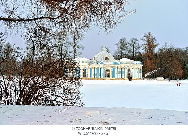 Landscape with the Grot pavillion in Pushkin garden