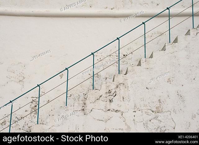 escaleras de acceso a la playa, Angra do Heroísmo, Isla Terceira, Azores, Portugal