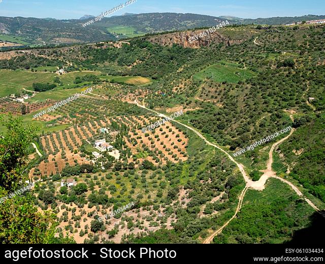 RONDA, ANDALUCIA/SPAIN - MAY 8 : View of the countryside from Ronda Spain on May 8, 2014