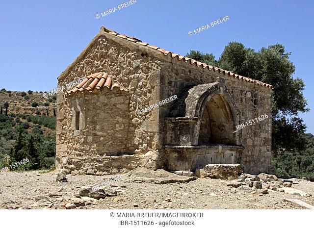 Chapel, Agia Triada excavation site, Crete, Greece, Europe