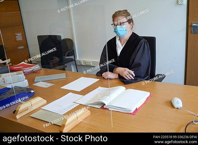 18 May 2022, Berlin: Judge Tanja Nolting is presiding over a trial in the Moabit Criminal Court against a man who is alleged to have participated in violent...