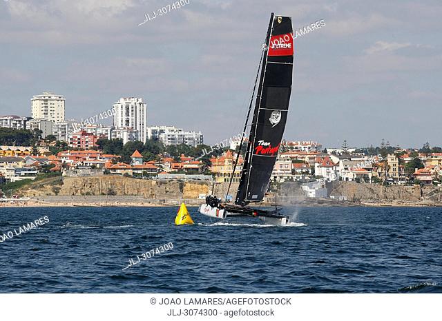Sailing: Extremesailing round 4 at Baia de Cascais, Cascais, Portugal..Team Portugal, spectial guest for this round of Estremesailing Series