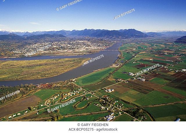 Aerial, Mission, Fraser Valley, British Columbia, Canada
