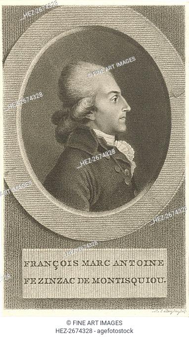 François-Xavier-Marc-Antoine de Montesquiou-Fézensac (1756-1832) , 1790s