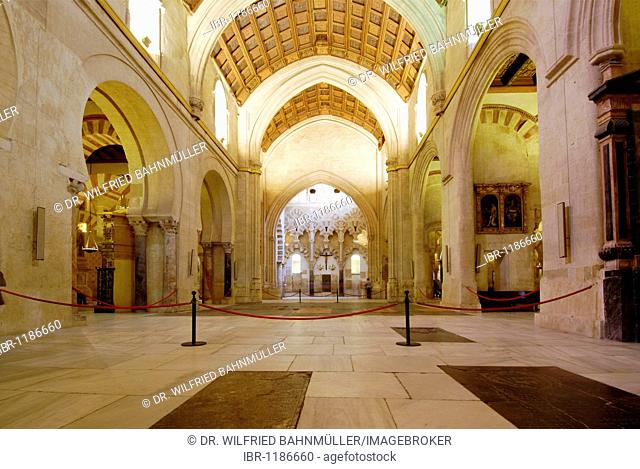 Interior, the embeded cathedral, Mezquita, former mosque, now cathedral, Cordoba, Andalusia, Spain, Europe