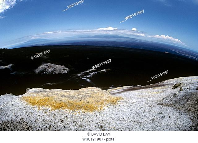 Wide view of Volcan Chico area looking towards the northern volcanoes Volcan Chico, Sierra Negra, Isabela Island, Galapagos, Ecuador